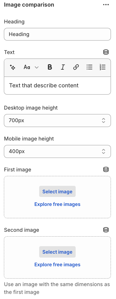 image comparison general